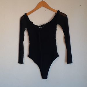 NWT LECHE lace bodysuit size s color black